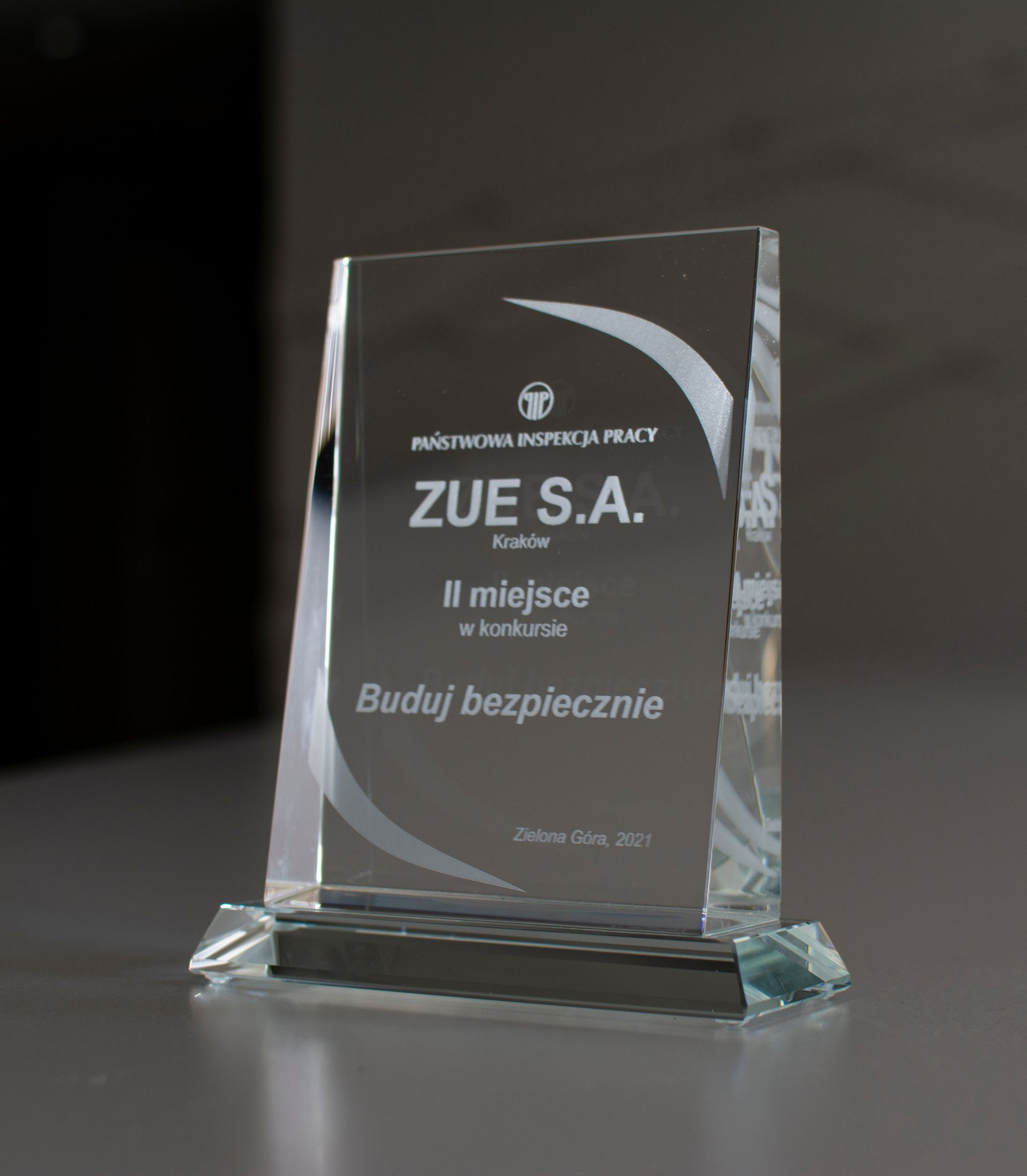 ZUE S.A. zajęło II miejsce w Konkursie Buduj Bezpiecznie