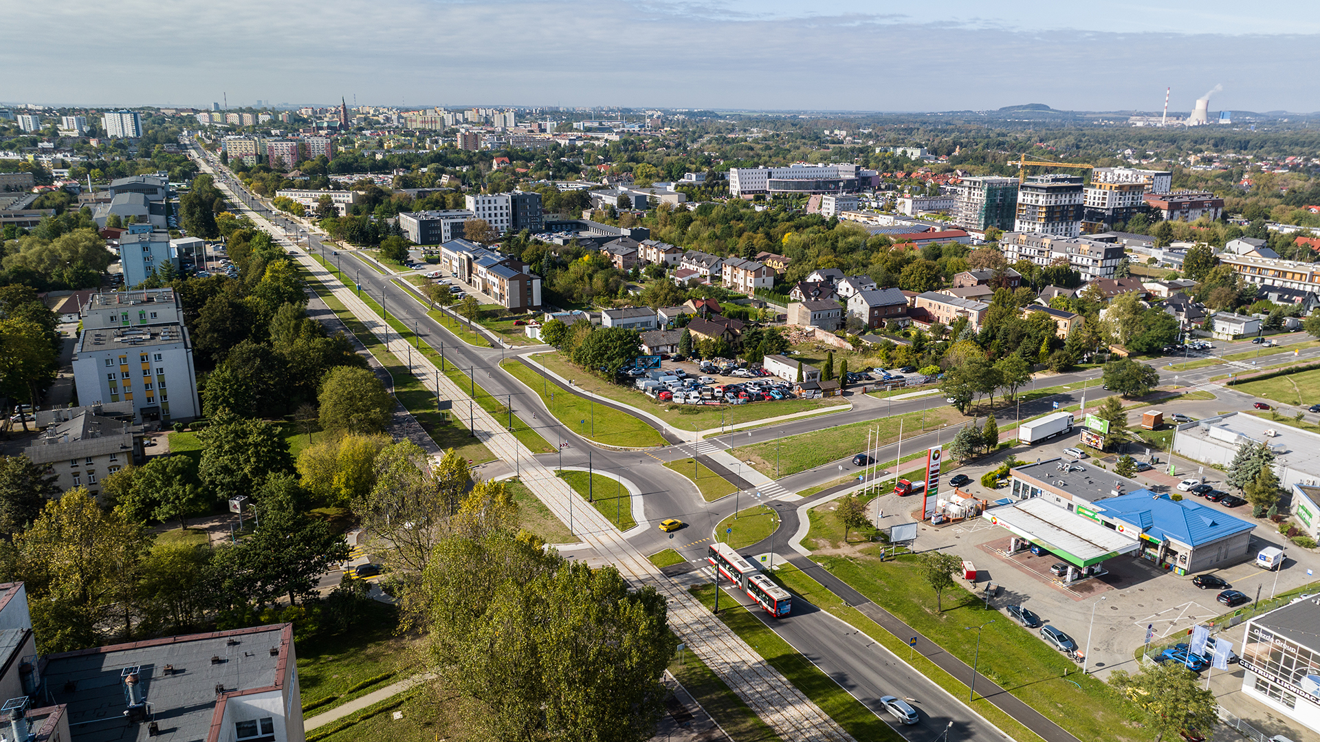 Przebudowa torowiska w ciągu ul. Królowej Jadwigi i ul. Piłsudskiego w Dąbrowie Górniczej, na odcinku od al. Róż do ul. Kasprzaka