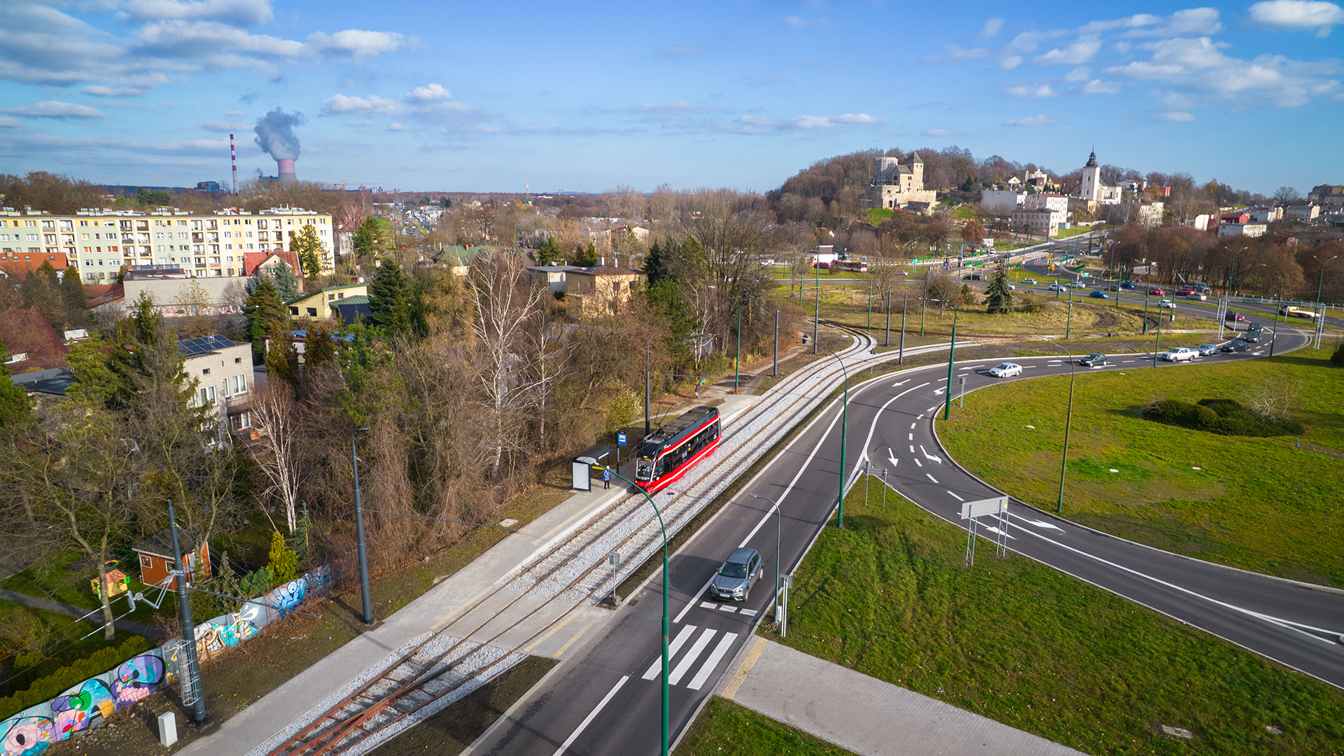 Modernizacja torowiska tramwajowego w Będzinie ul. Czeladzka od ronda Nerka do wiaduktu nad DK86